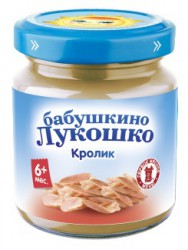 Пюре Бабушкино лукошко кролик с 6 мес 100 г