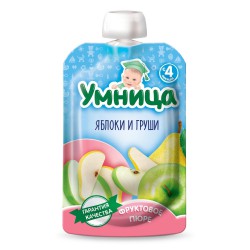Пюре Умница яблоко груша с 5 мес 100 г