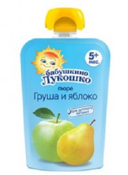 Пюре Бабушкино лукошко яблоко груша 90 г